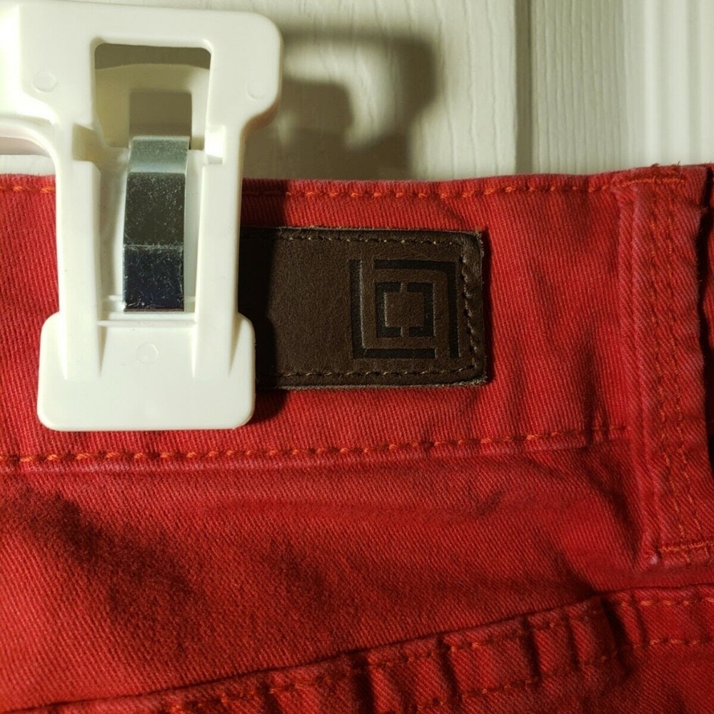 ♥️ LIZ CLAIBORNE RELAXED FIT RED JEANS SIZE 18T 37 W 32 L ♥️ - Picture 5 of 11